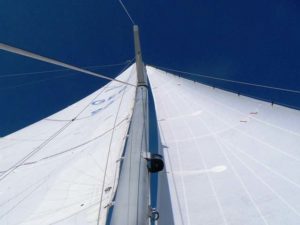 G3, nun mit Segelatten - steht super! 