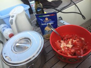 Vorbereitungen zum Abendessen