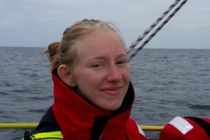 Auf dem Rückweg kann Enja schon wieder lachen