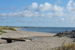 Blick über die Aalbaek Bucht nach Skagen